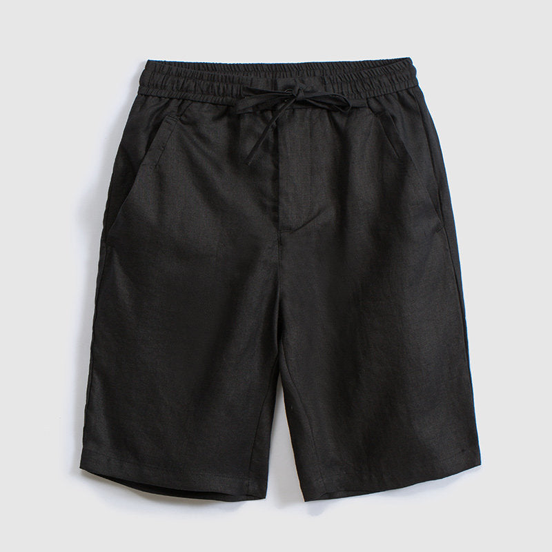 Loose-fitting Casual Linen Shorts For Men