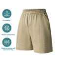 Solid-color Cable-knit Jacquard Casual Loose-fitting Versatile Shorts