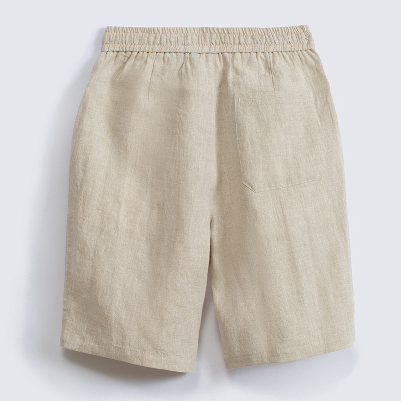 Loose-fitting Casual Linen Shorts For Men